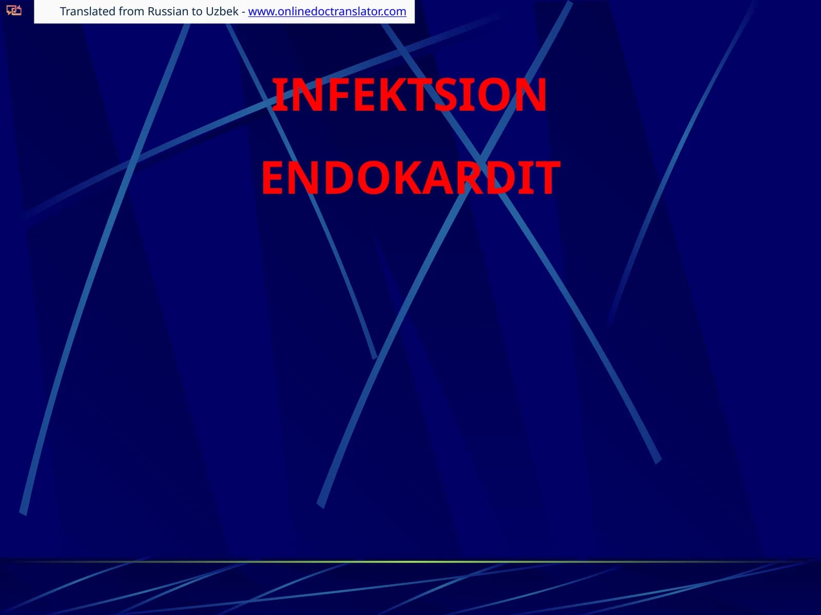 INFEKTSION ENDOKARDIT