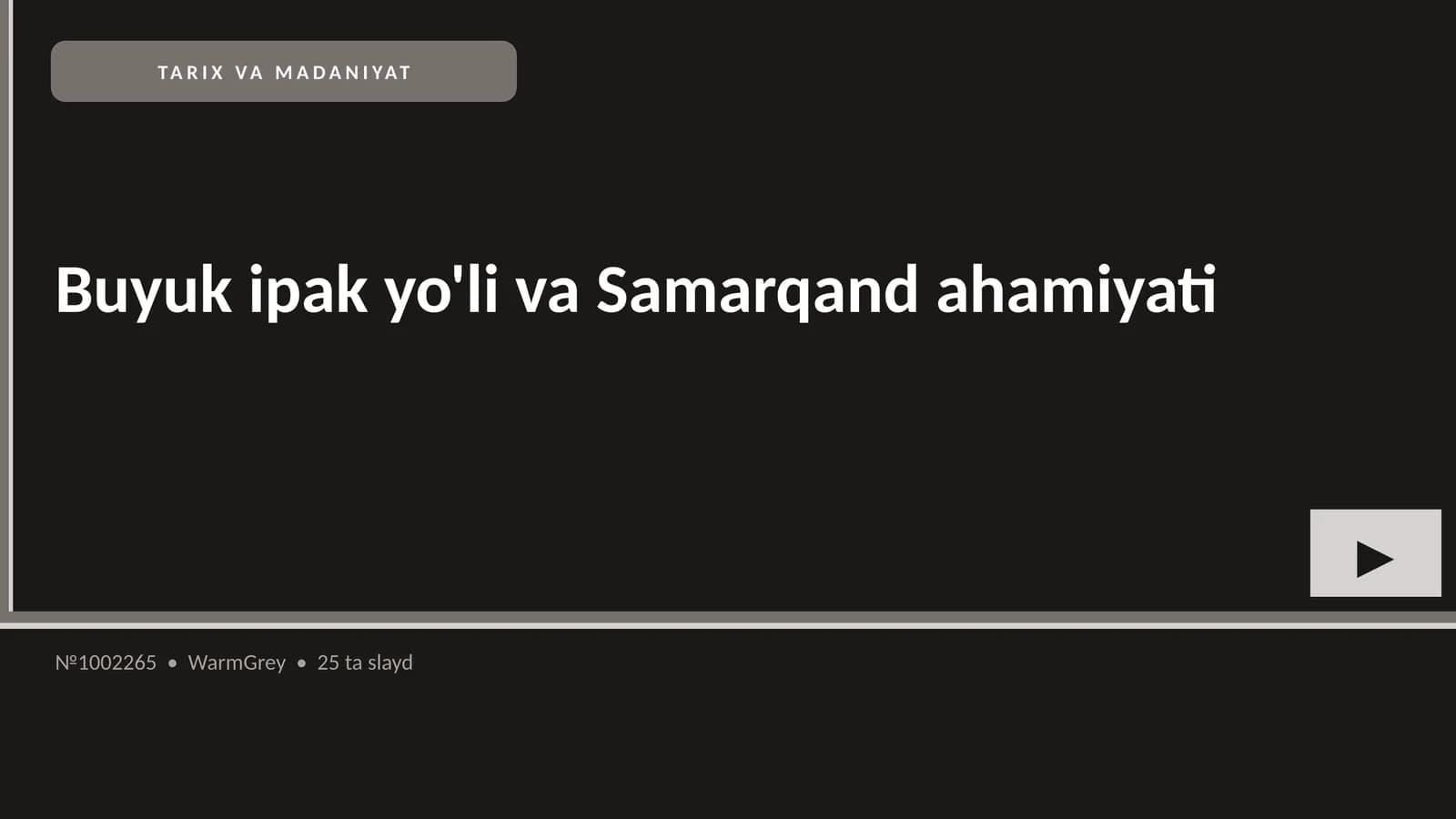 Buyuk ipak yo'li va Samarqand ahamiyati