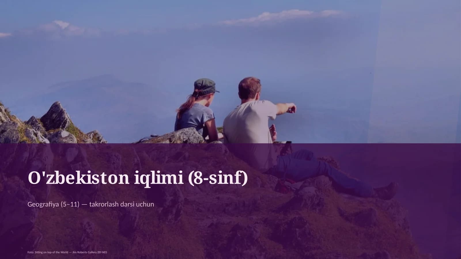 O'zbekiston iqlimi (8-sinf)