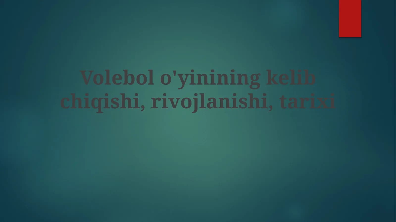 Voleybolning kelib chiqishi va tarixi