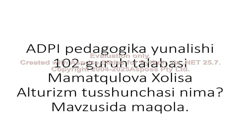 ADPI pedagogika yunalishi 102-guruh talabasi