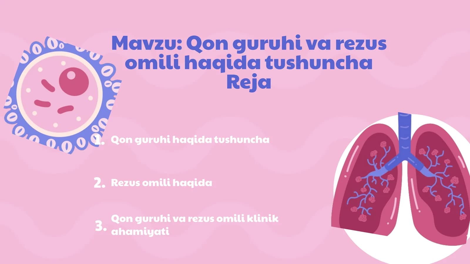 Qon guruhi va rezus omili haqida tushuncha