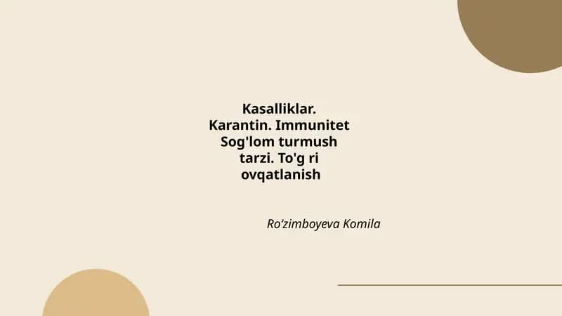 Yuqumli kasalliklarning oldini olish
