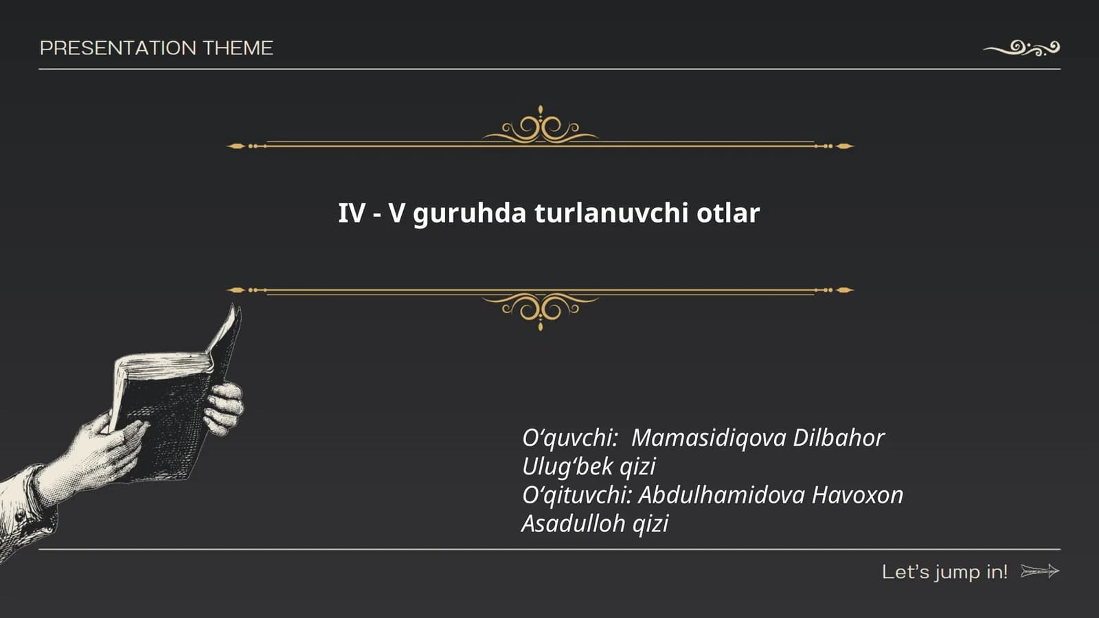 IV - V guruhda turlanuvchi otlar