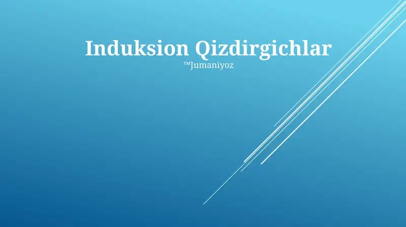 Induksion Qizdirgichlar
