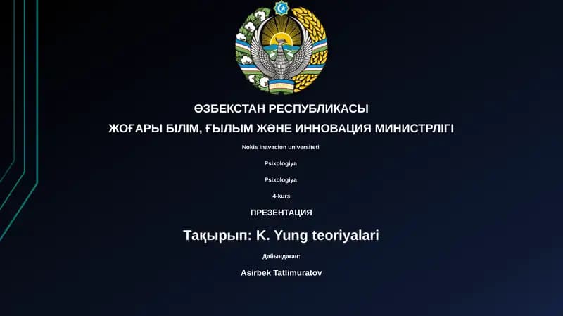 K. Yung teoriyalari