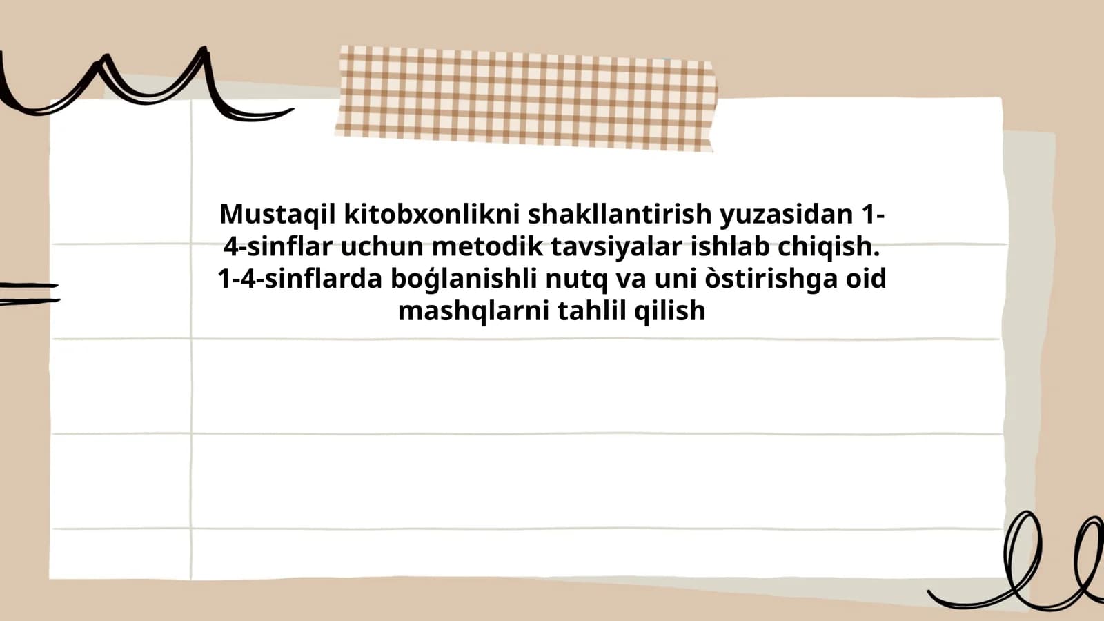 1-4-sinflar uchun Mustaqil kitobxonlik metodikalari