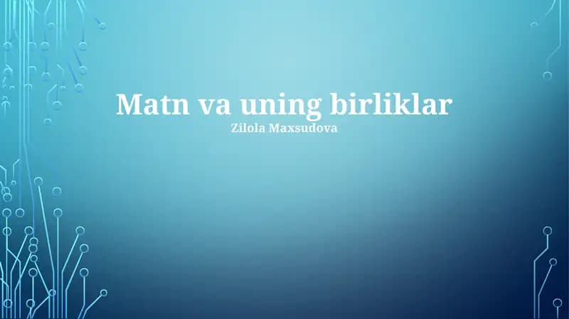 Belgilar va Gliflar