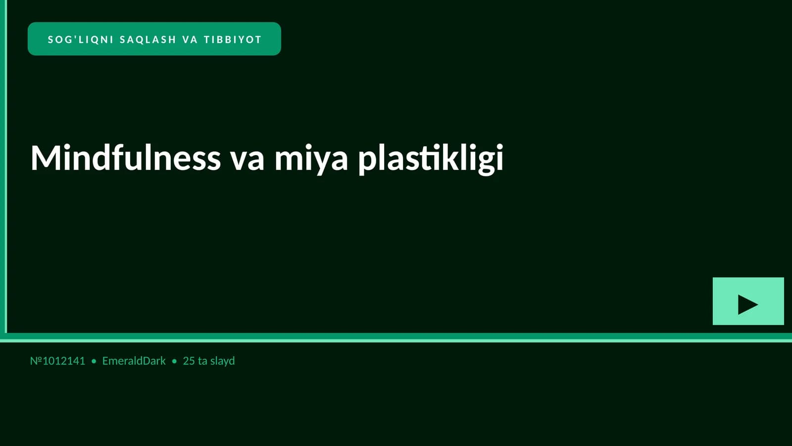 Mindfulness va miya plastikligi
