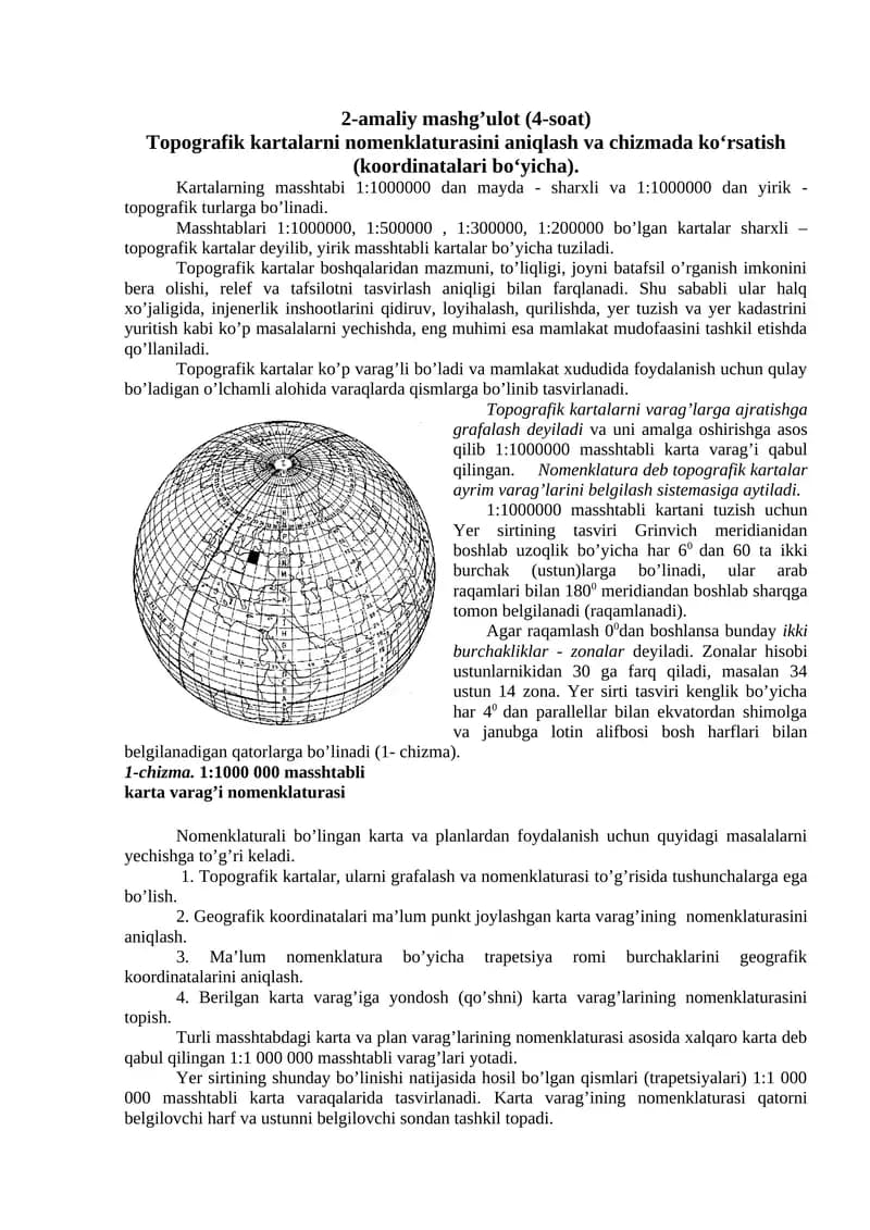 Topografik kartalar