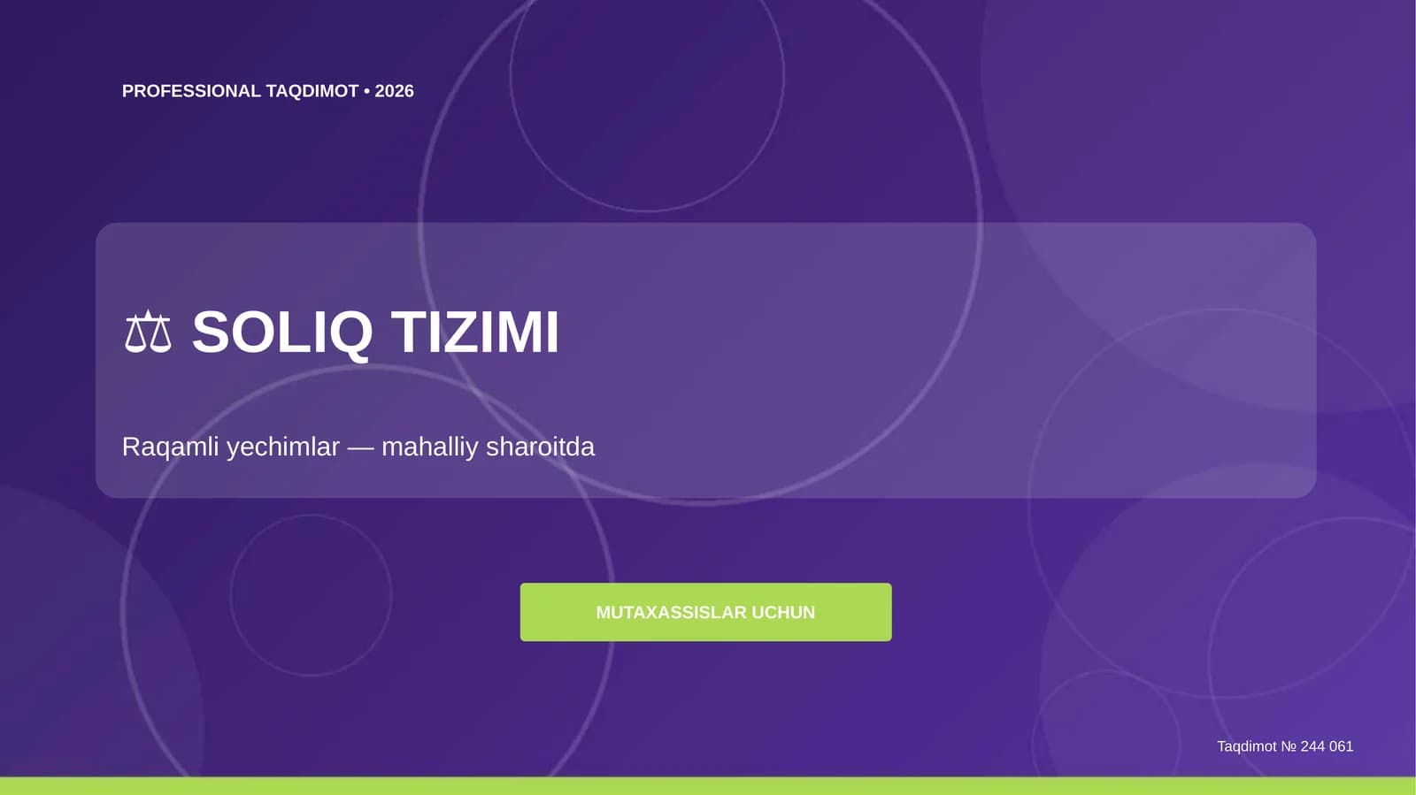 SOLIQ TIZIMI
