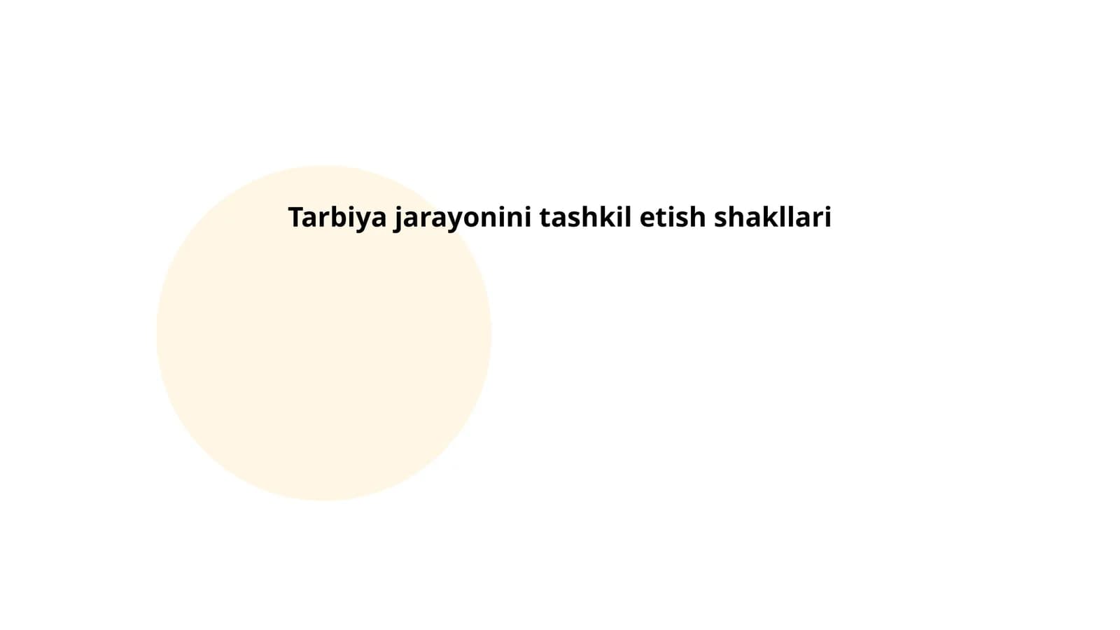 Ta'lim jarayonini tashkil etish usullari