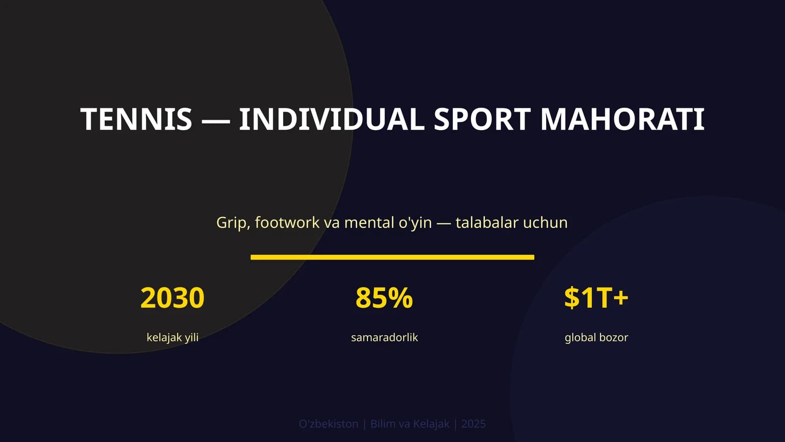 Tennis — individual sport mahorati