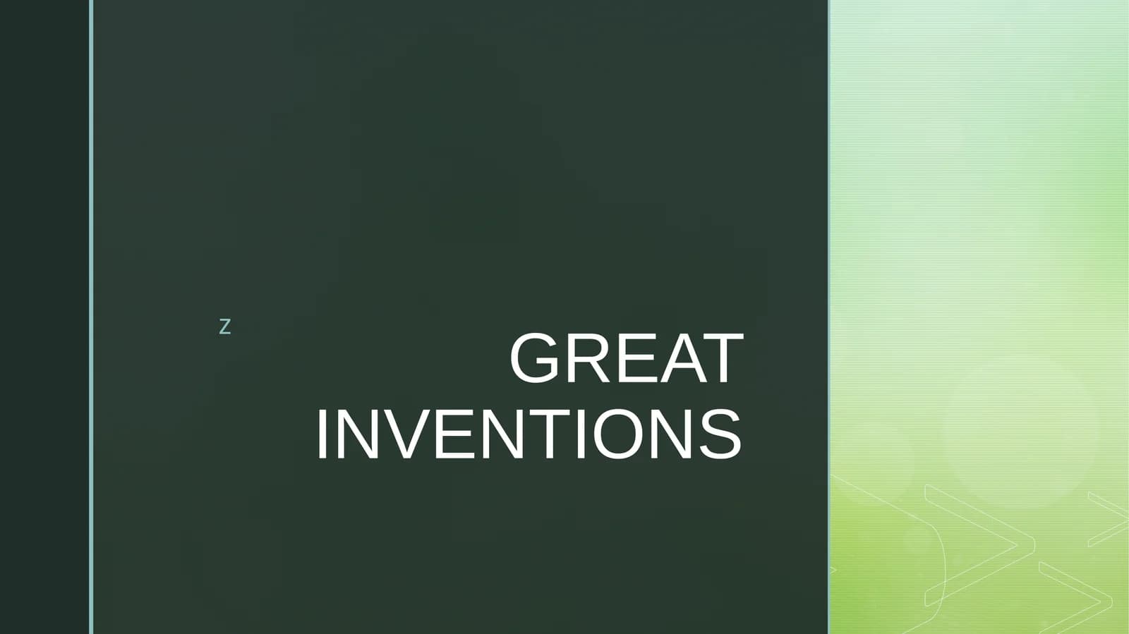 Great Inventions