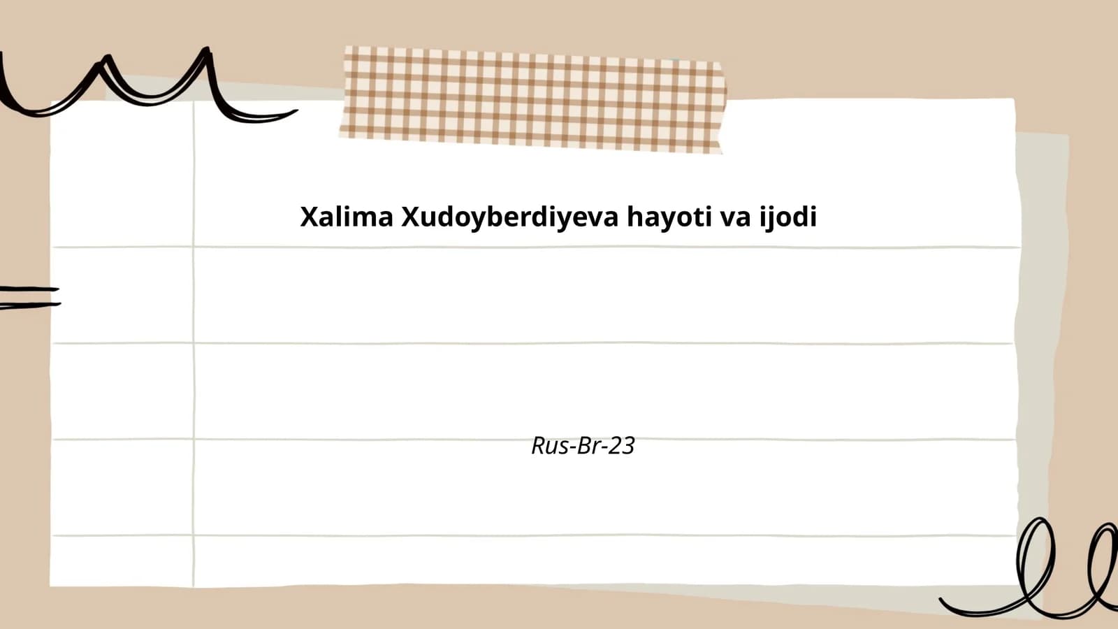 Xalima Xudoyberdiyeva hayoti va ijodi