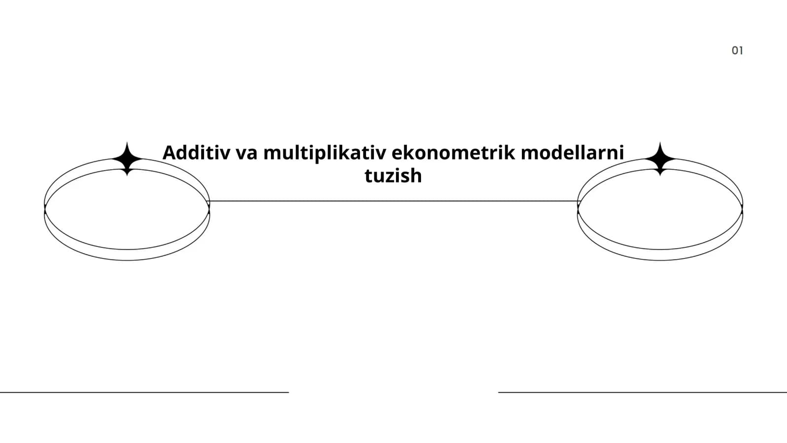 Additiv va multiplikativ ekonometrik modellarni tuzish