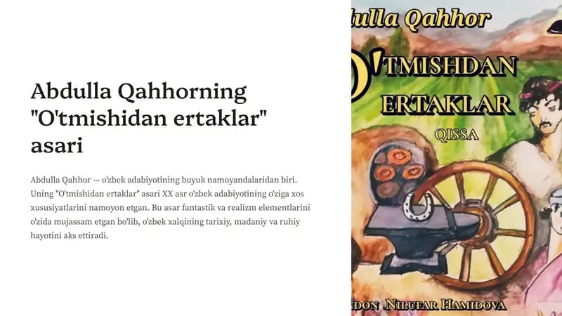 O'tmishidan Ertaklar
