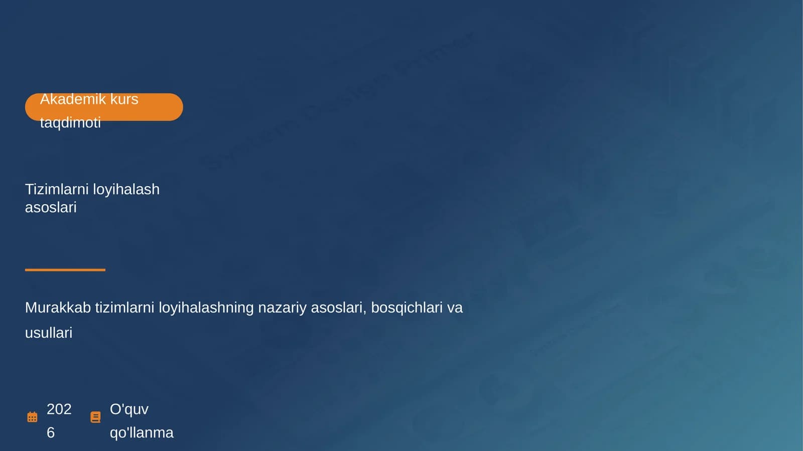 Akademik kurs taqdimoti