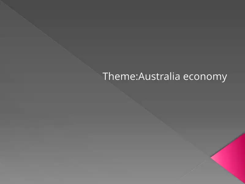 Australia Economy