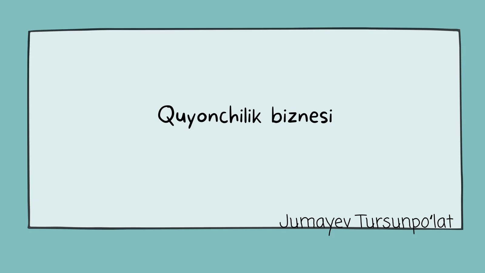 Quyonchilik biznesi