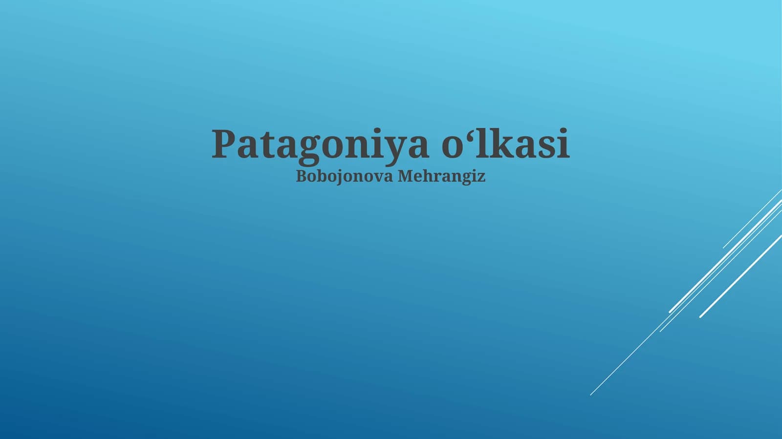 Patagoniya oʻlkasi