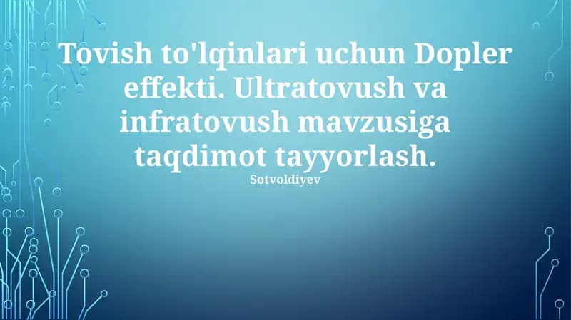 Dopler ultratovush
