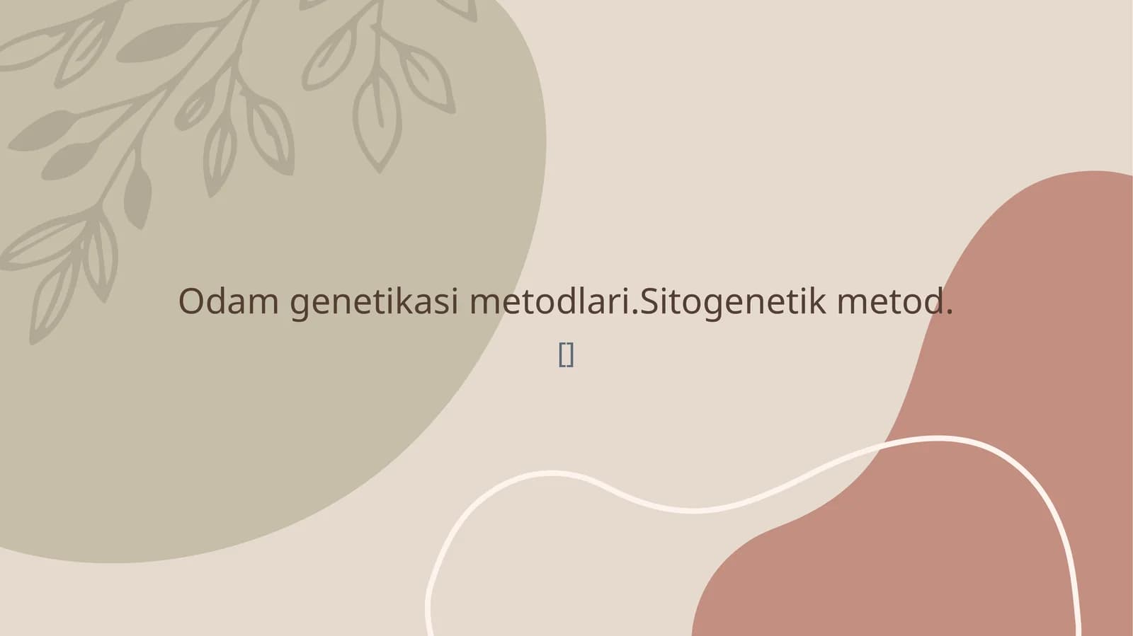 Odum genetikasi metodlari