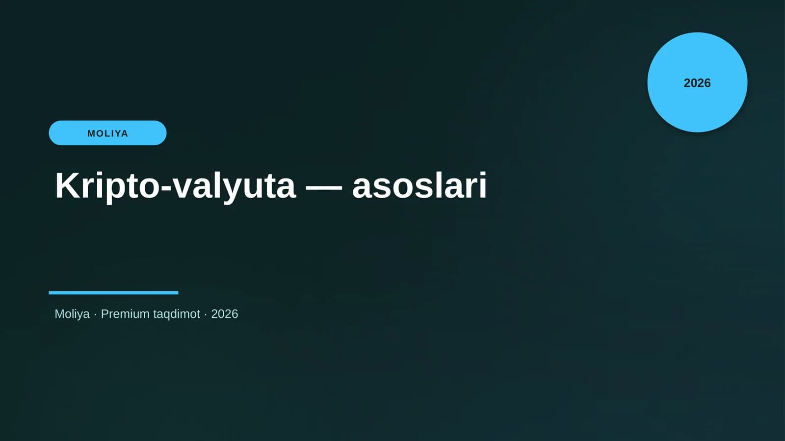 Kripto-valyuta — asoslari