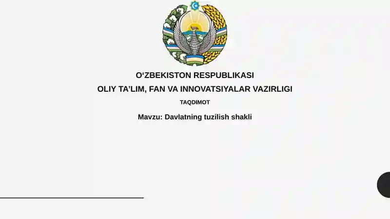 Davlatning tuzilish shakli