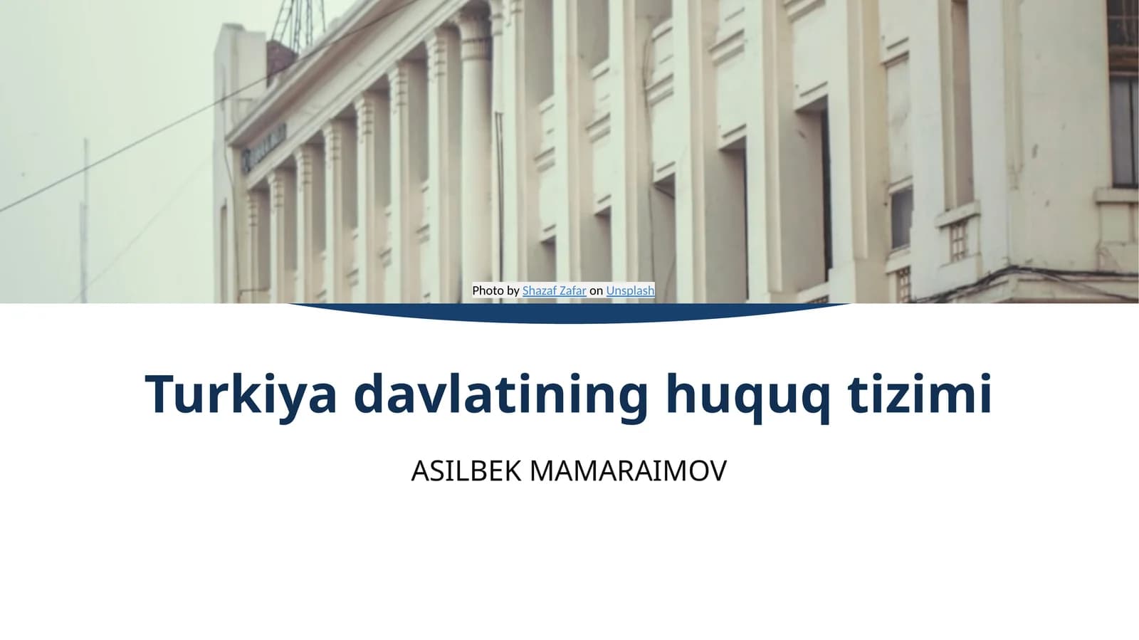 Turkiya davlatining huquq tizimi