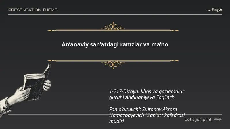 An’anaviy san’atdagi ramzlar va ma’no