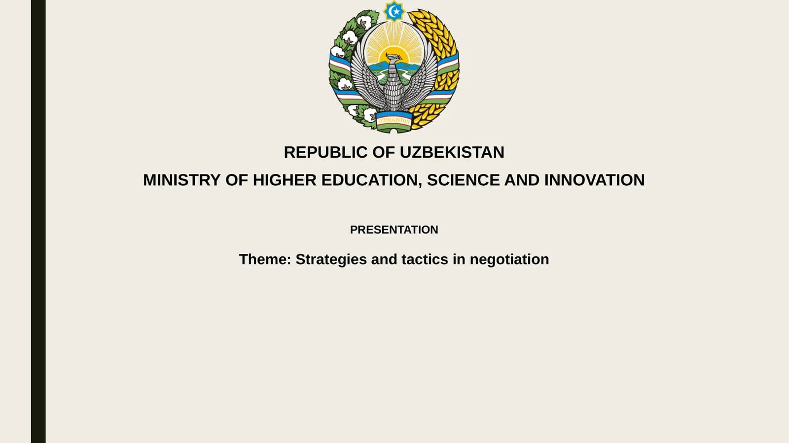 Negotiation Strategies and Tactics Presentation