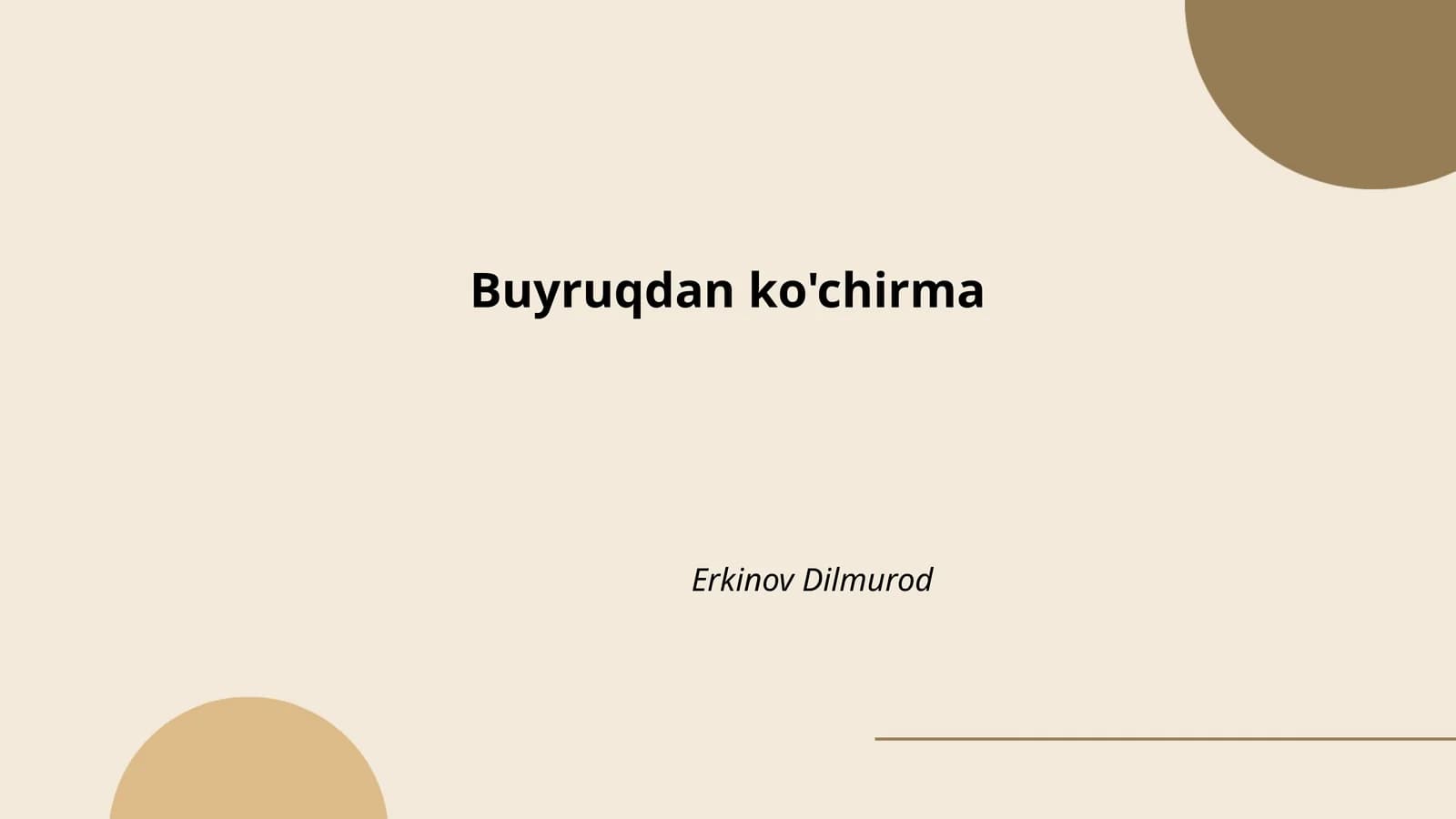 Buyruqdan ko'chirma