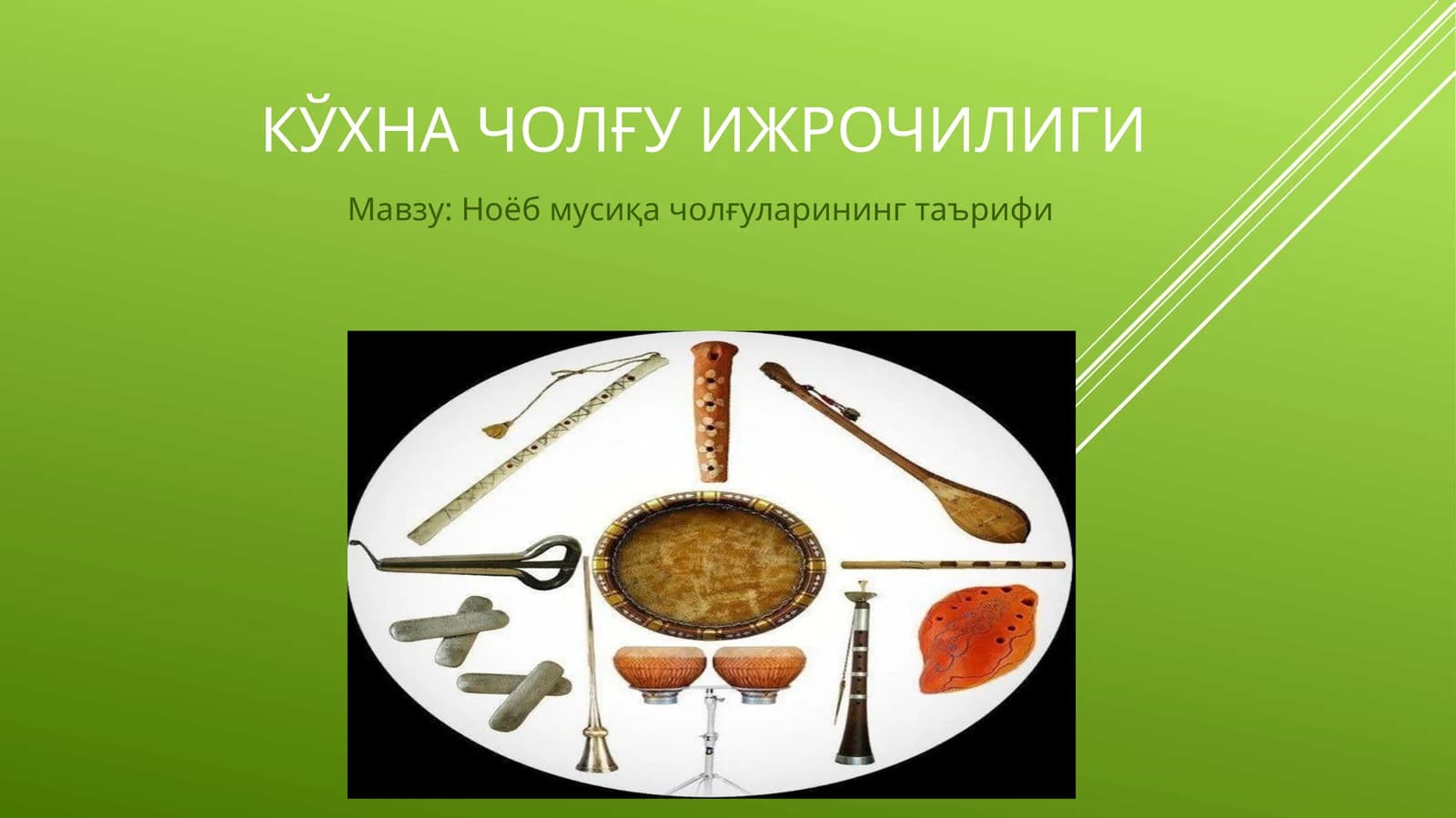 Кўхна чолҒУ ИЖРОЧИЛИГИ