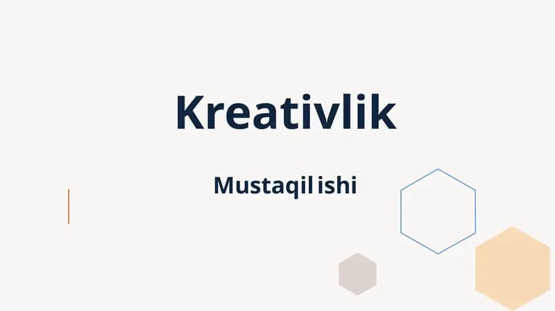 Kreativlik