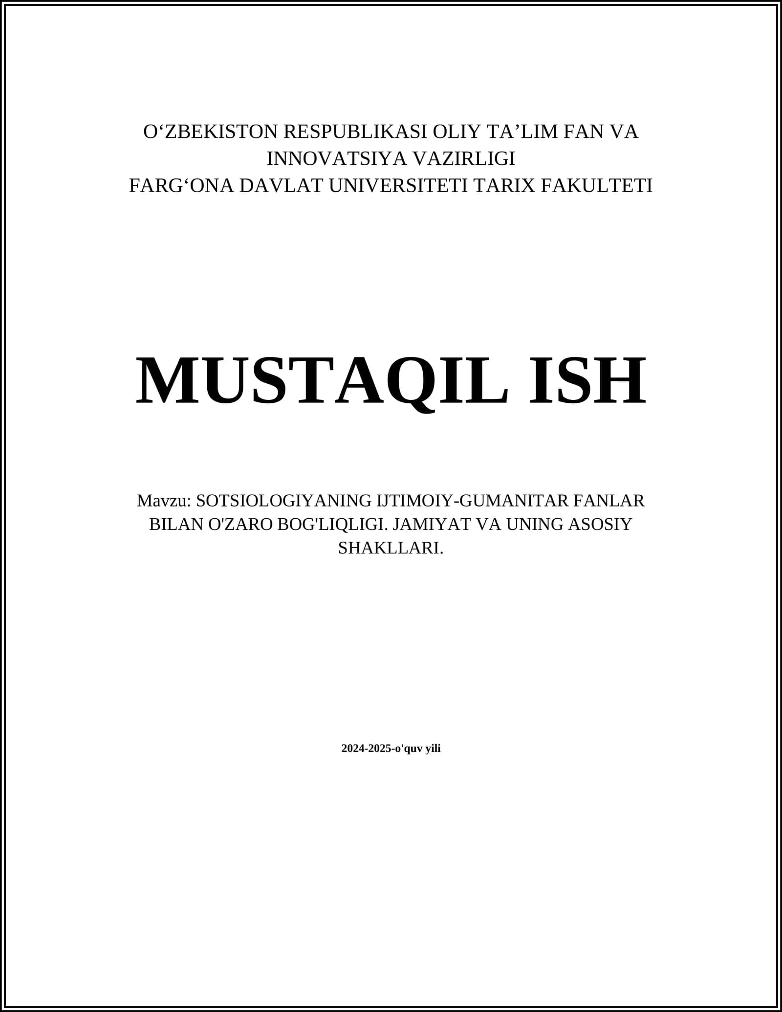 Sotsiologiya va falsafa o'rtasidagi bog'liqlik