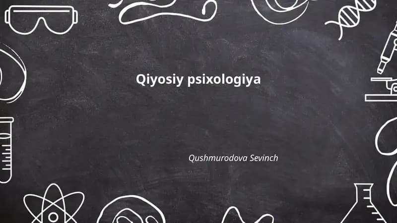Qiyosiy psixologiya