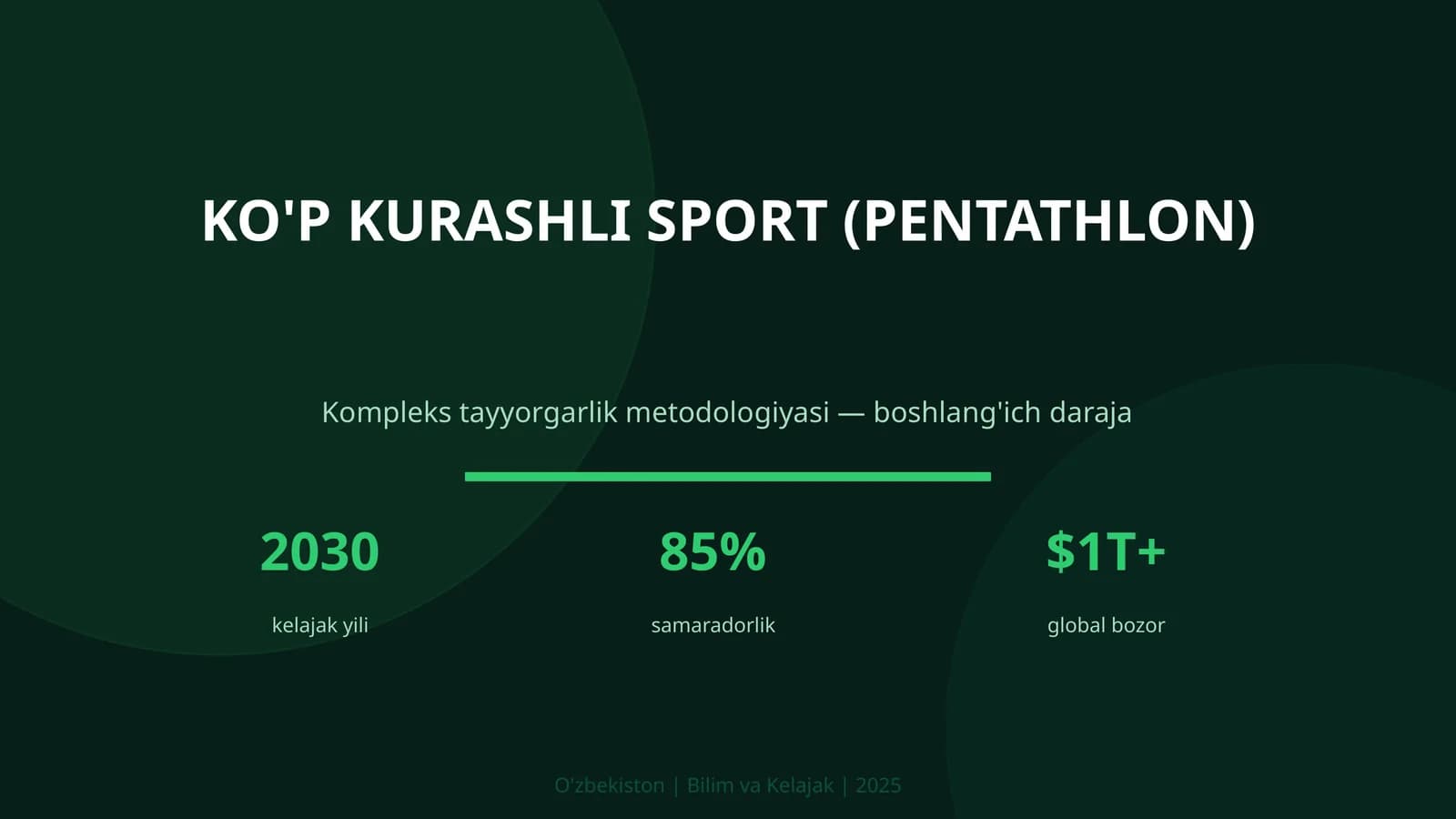 KO'P KURASHLI SPORT (PENTATHLON)