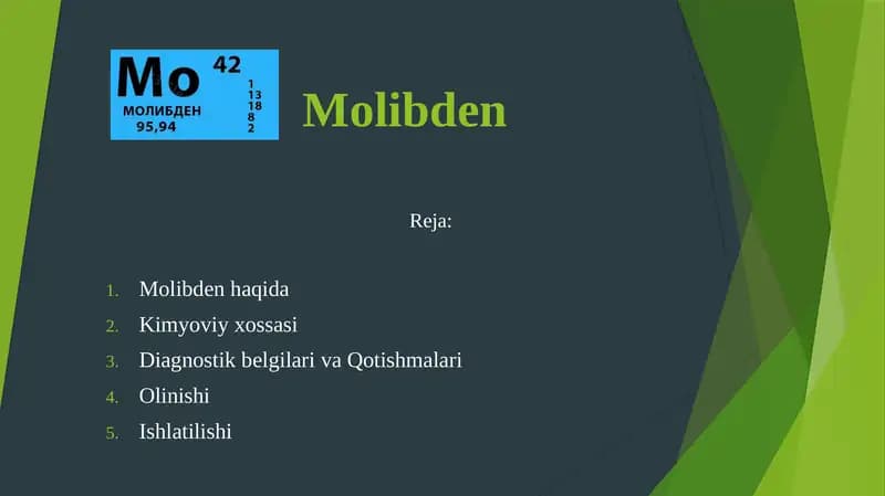 Molibden