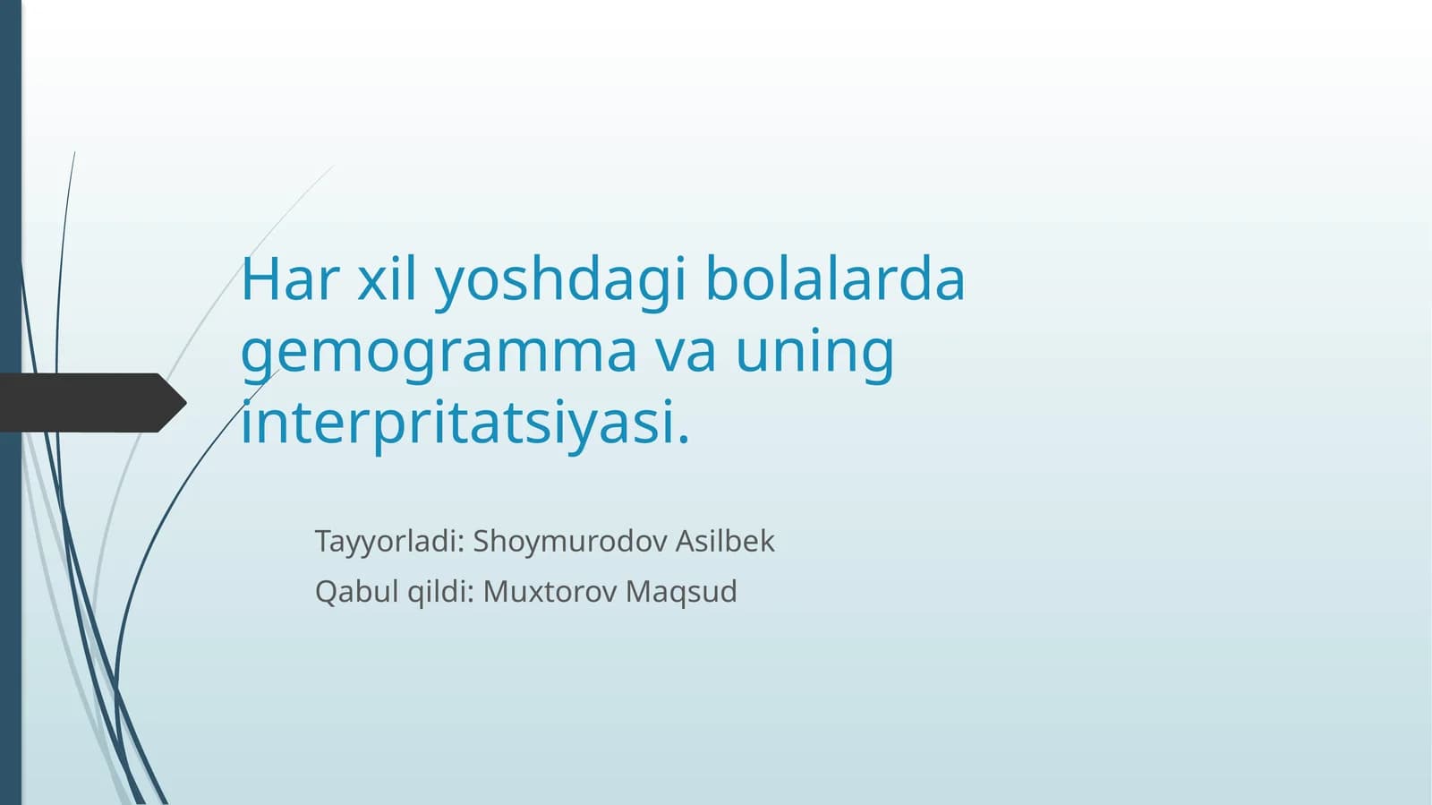 Gemogramma va uning interpritatsiyasi