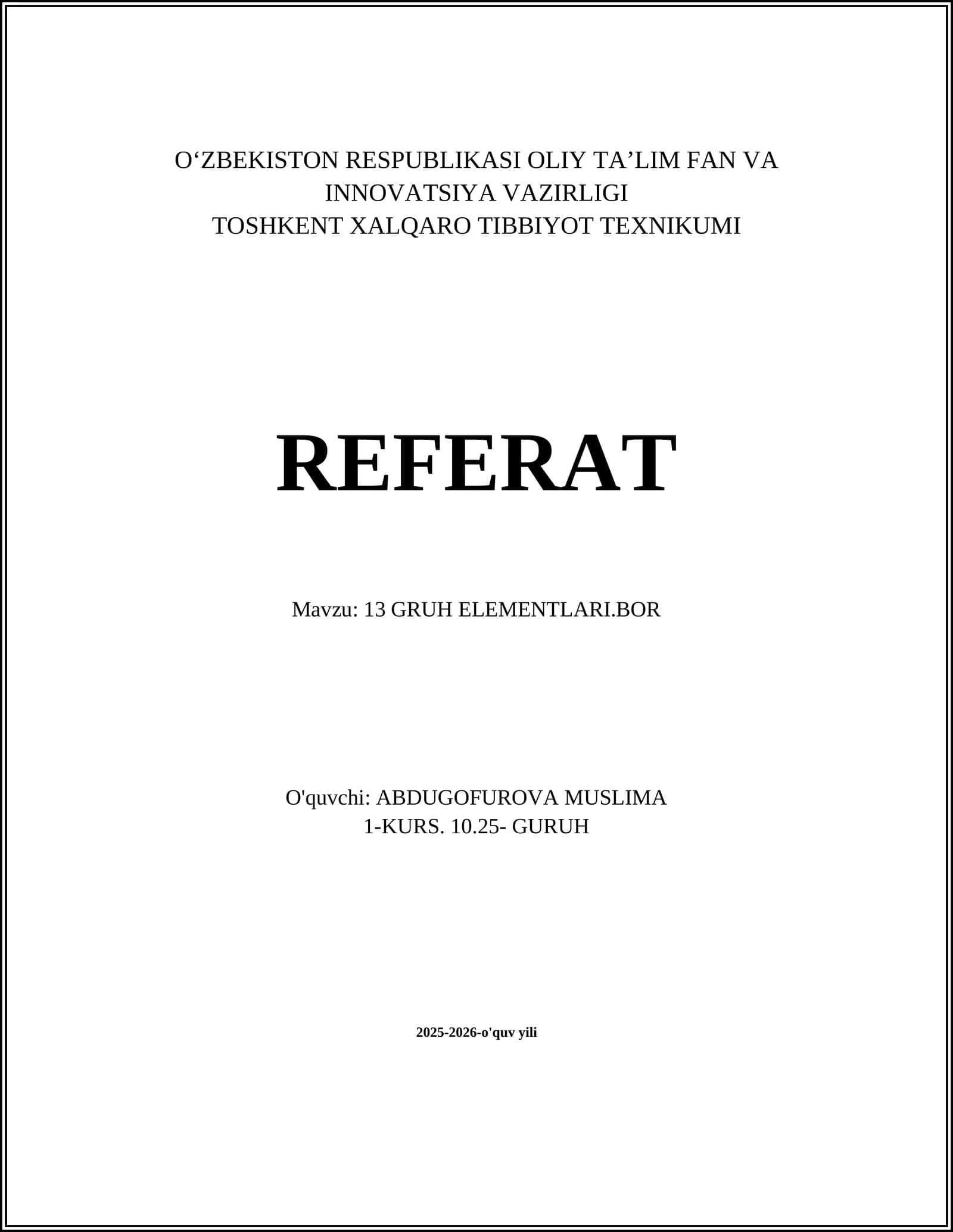 13 GRUH ELEMENTLARI.BOR