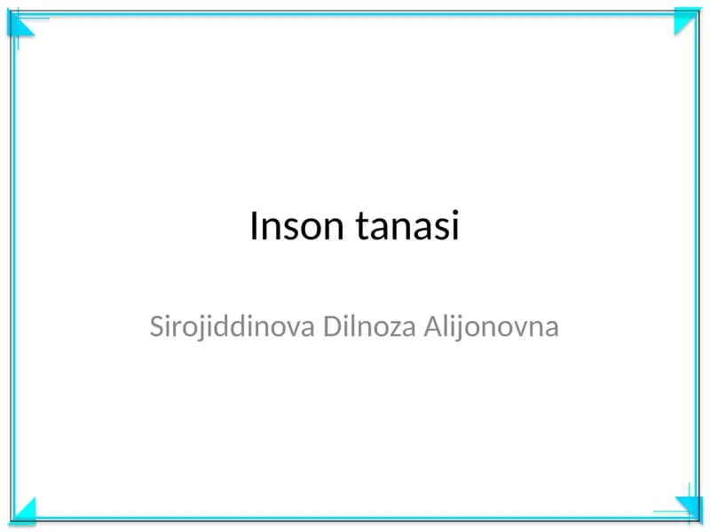 Inson tanasi