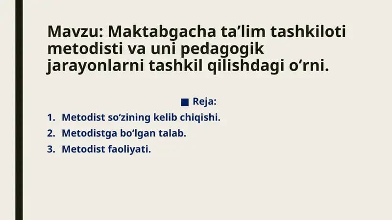 Metodist so'zi tarixi