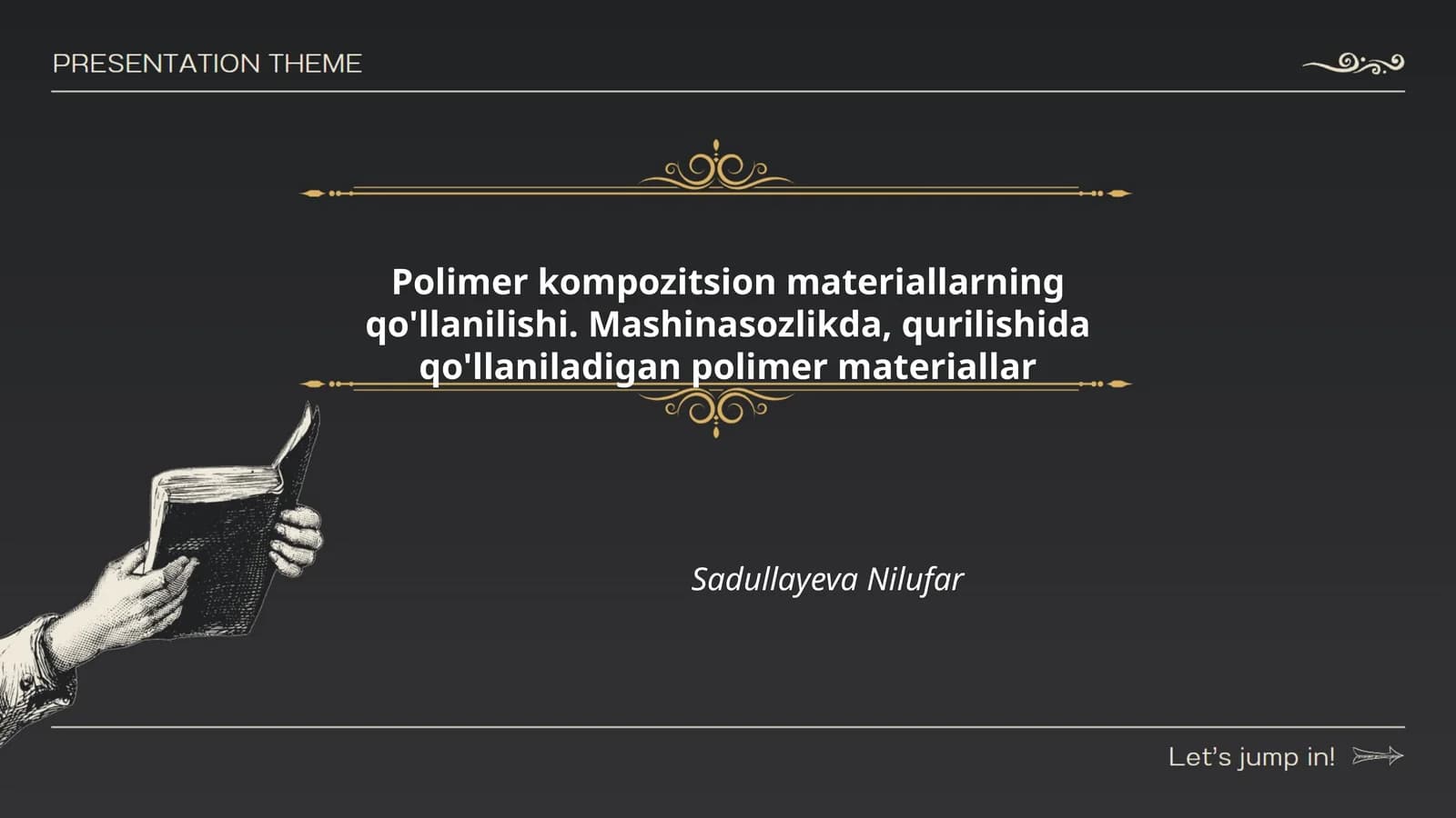 Polimer kompozitsion materiallarning qo'llanilishi
