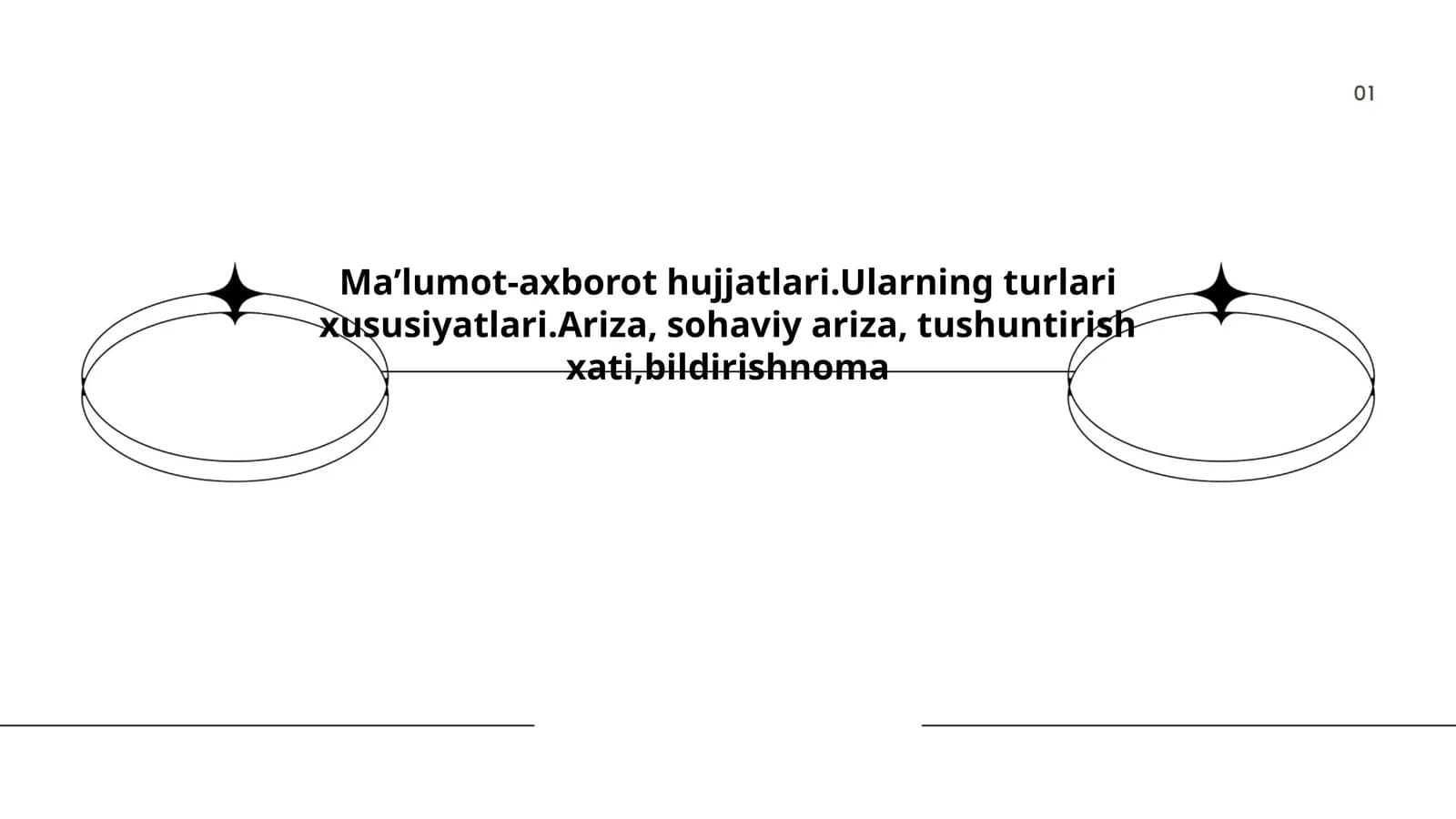 Ma'lumot-axborot hujjatlari turlari