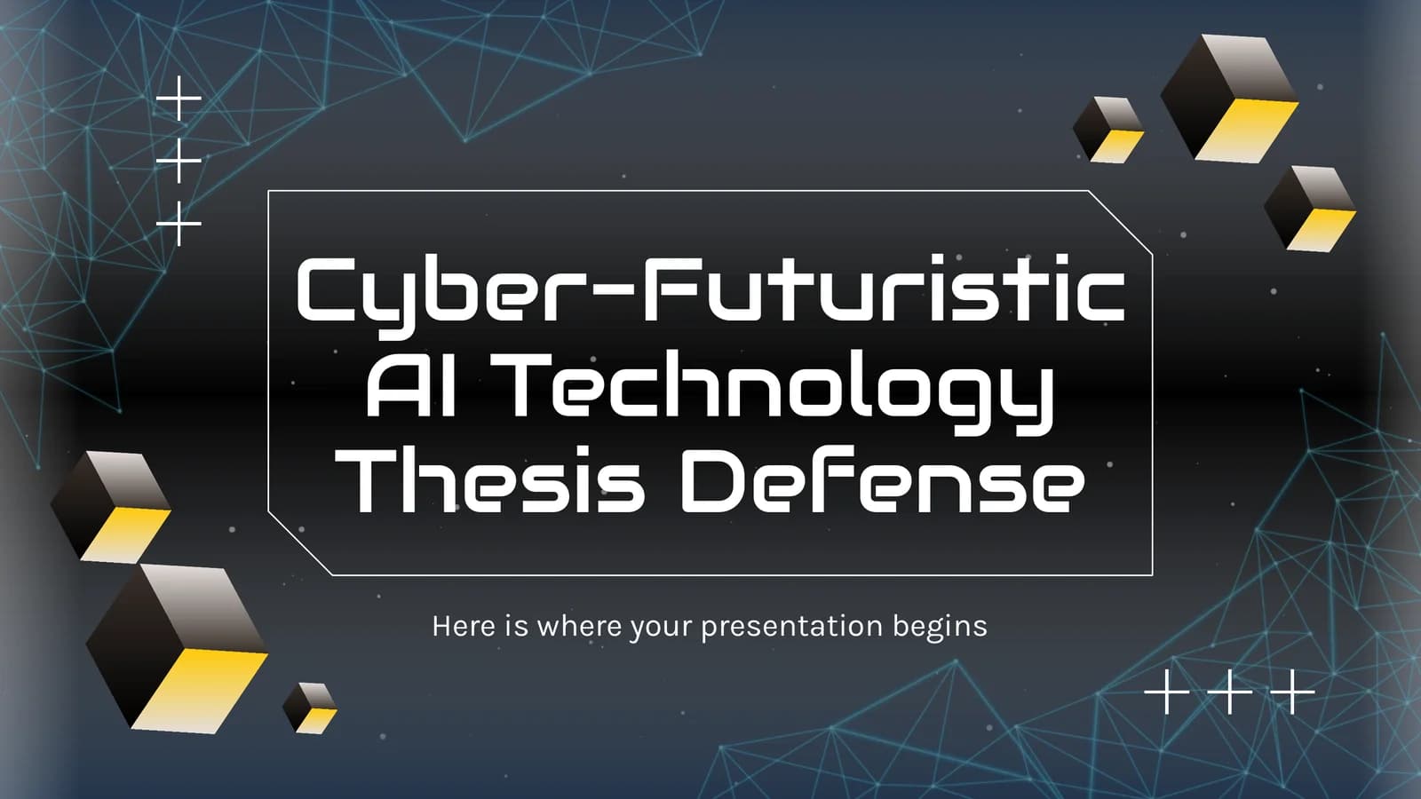 Cyber-Futuristic AI Technology Thesis Defense
