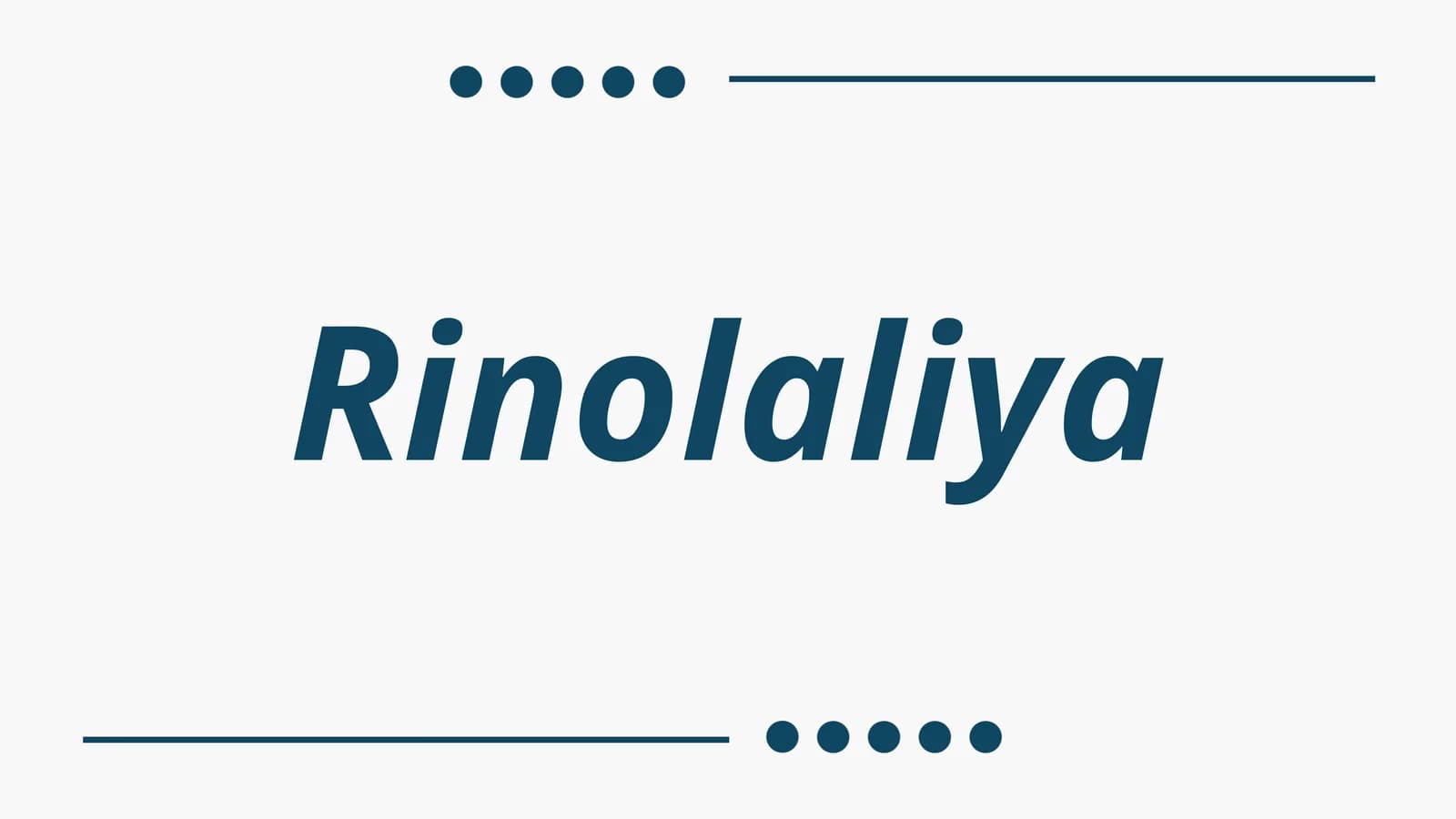 Rinolaliya