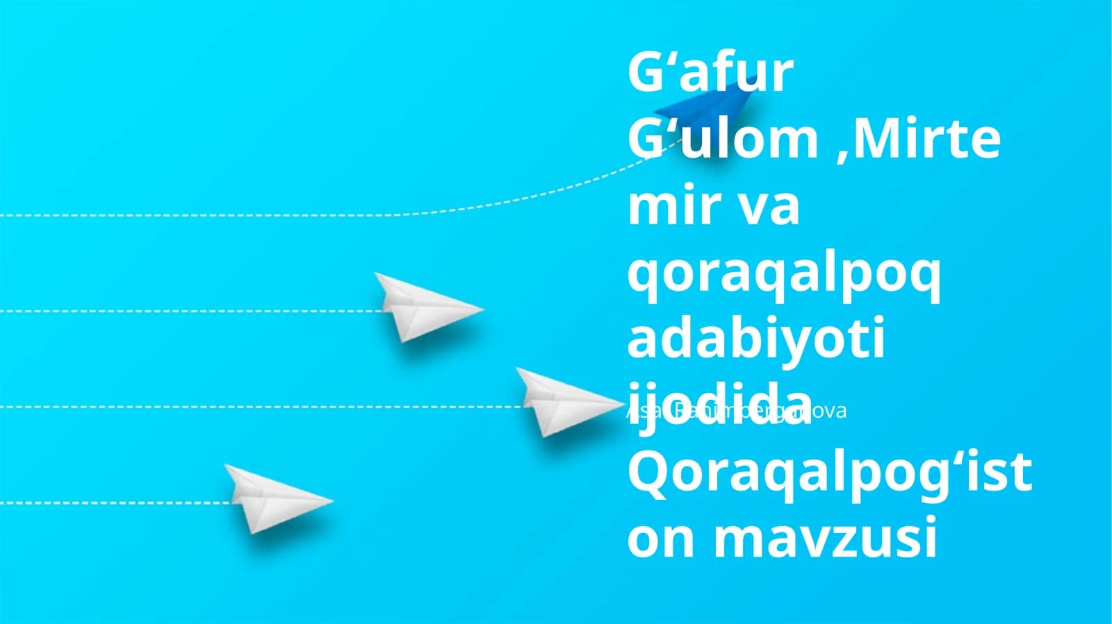 Qoraqalpogʻiston mavzusi