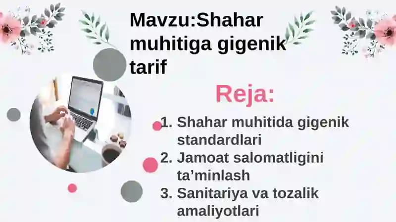Shahar muhitida gigenik standardlari