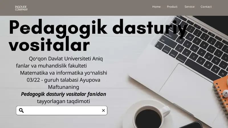 Pedagogik dasturiy va sitalar
